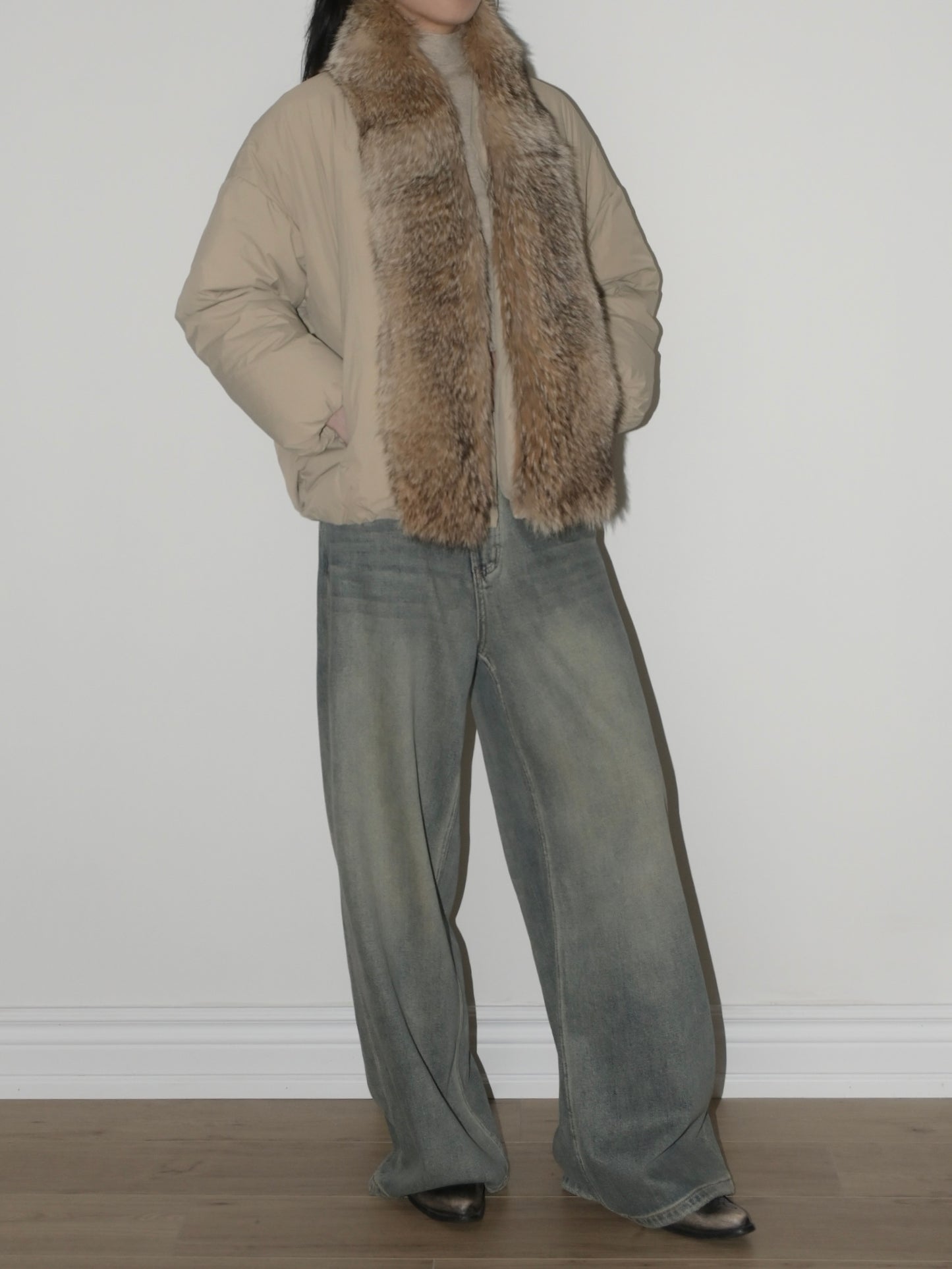 Coyote Trim Goose Down Parka