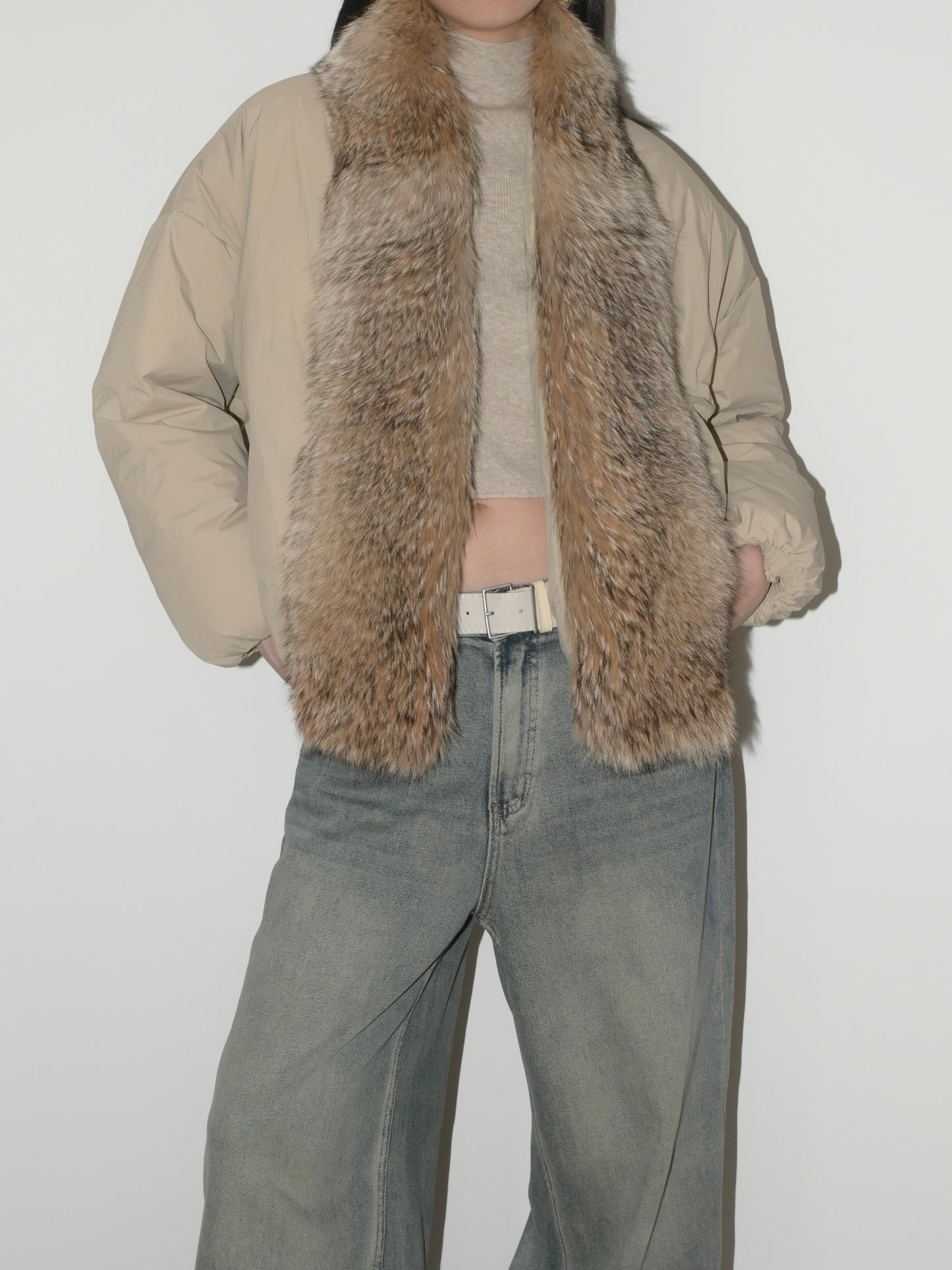 Coyote Trim Goose Down Parka