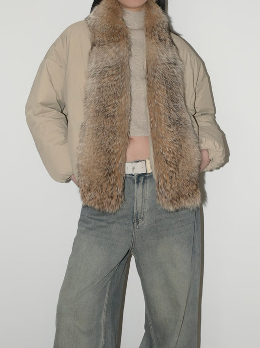 Coyote Trim Goose Down Parka