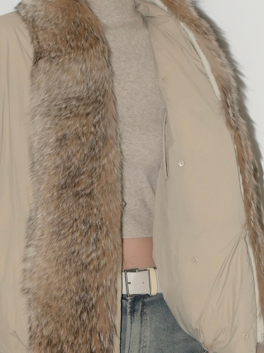 Coyote Trim Goose Down Parka