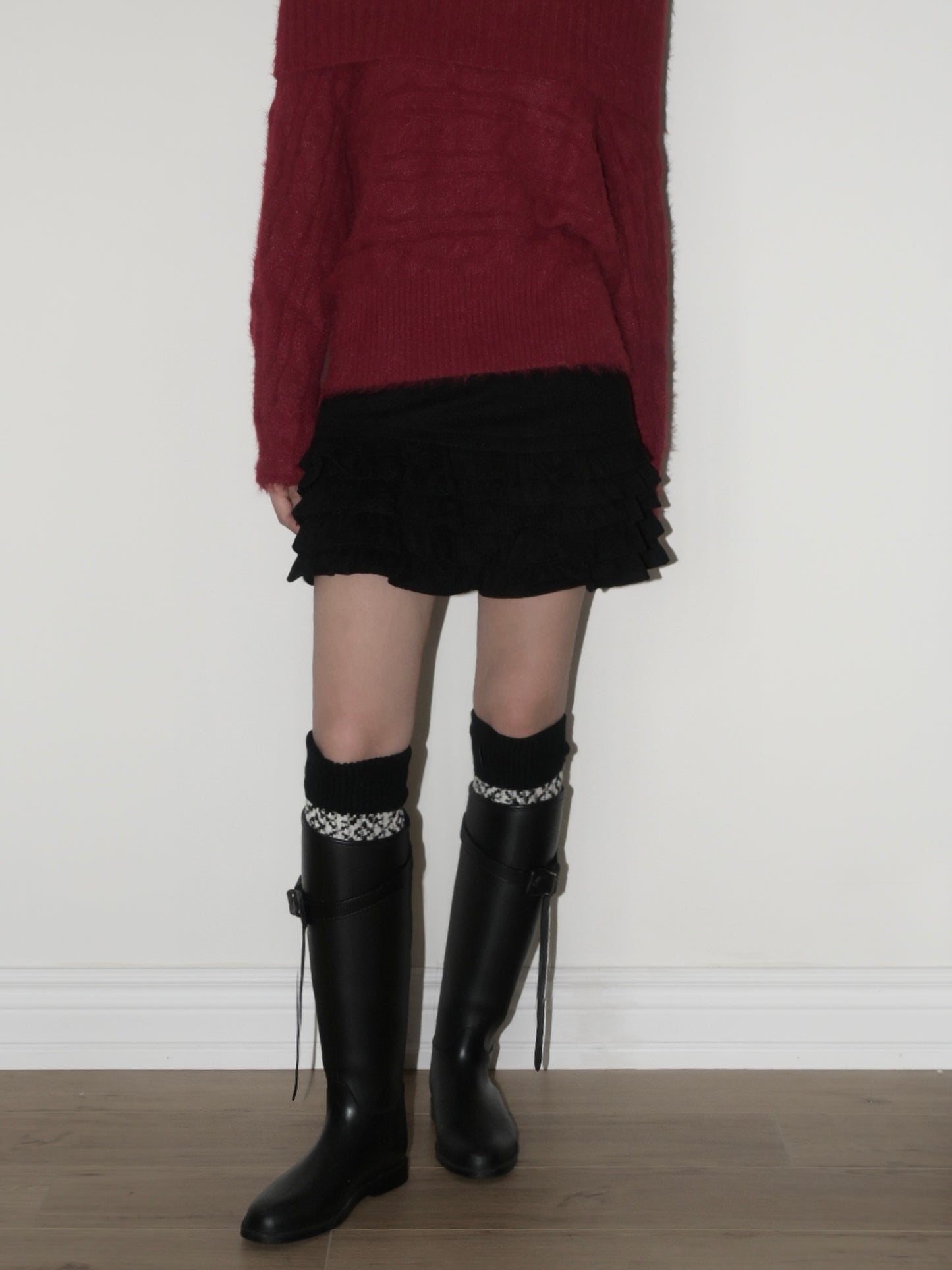 Fairisle Wool Leg Warmers