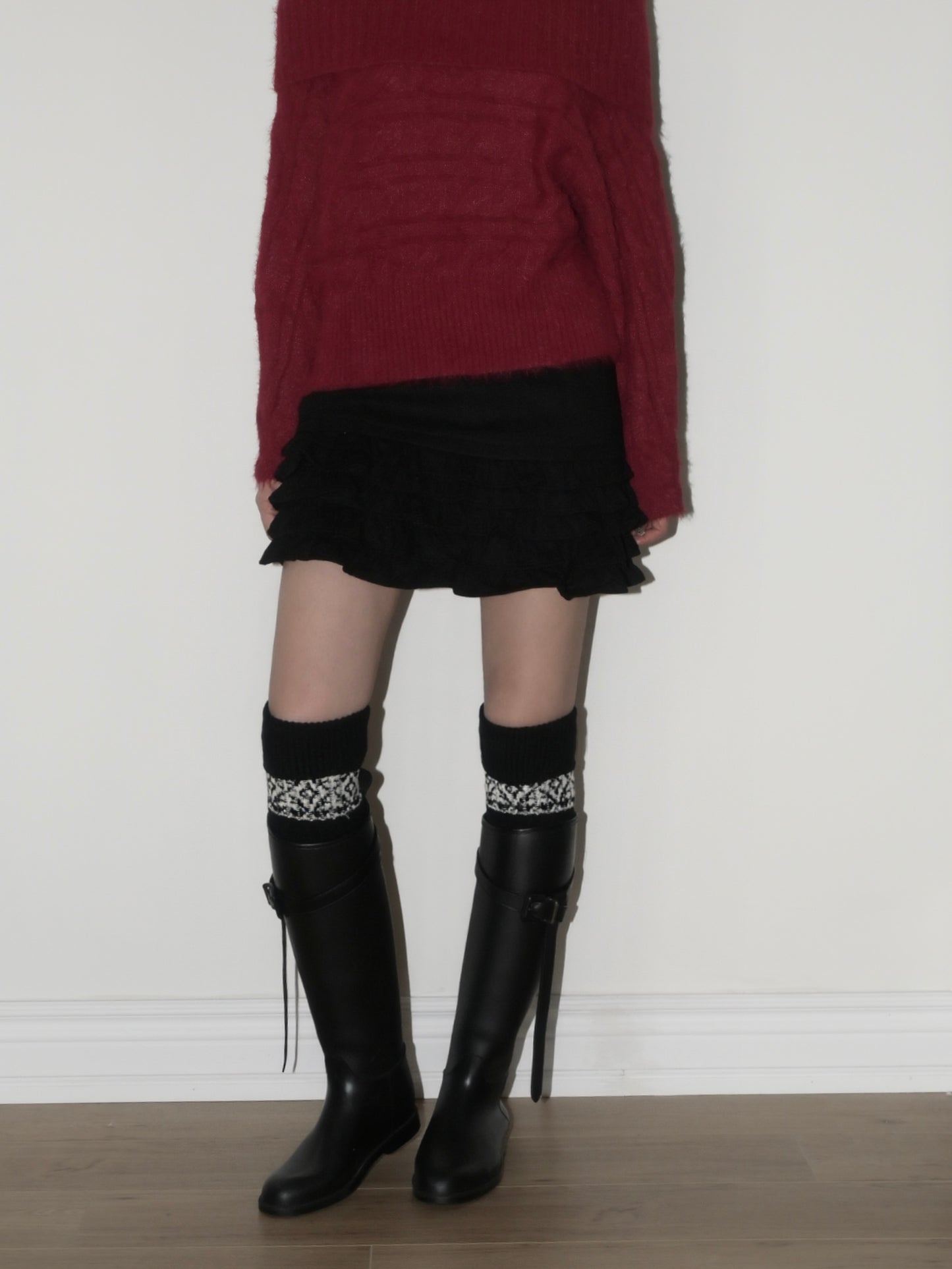 Fairisle Wool Leg Warmers