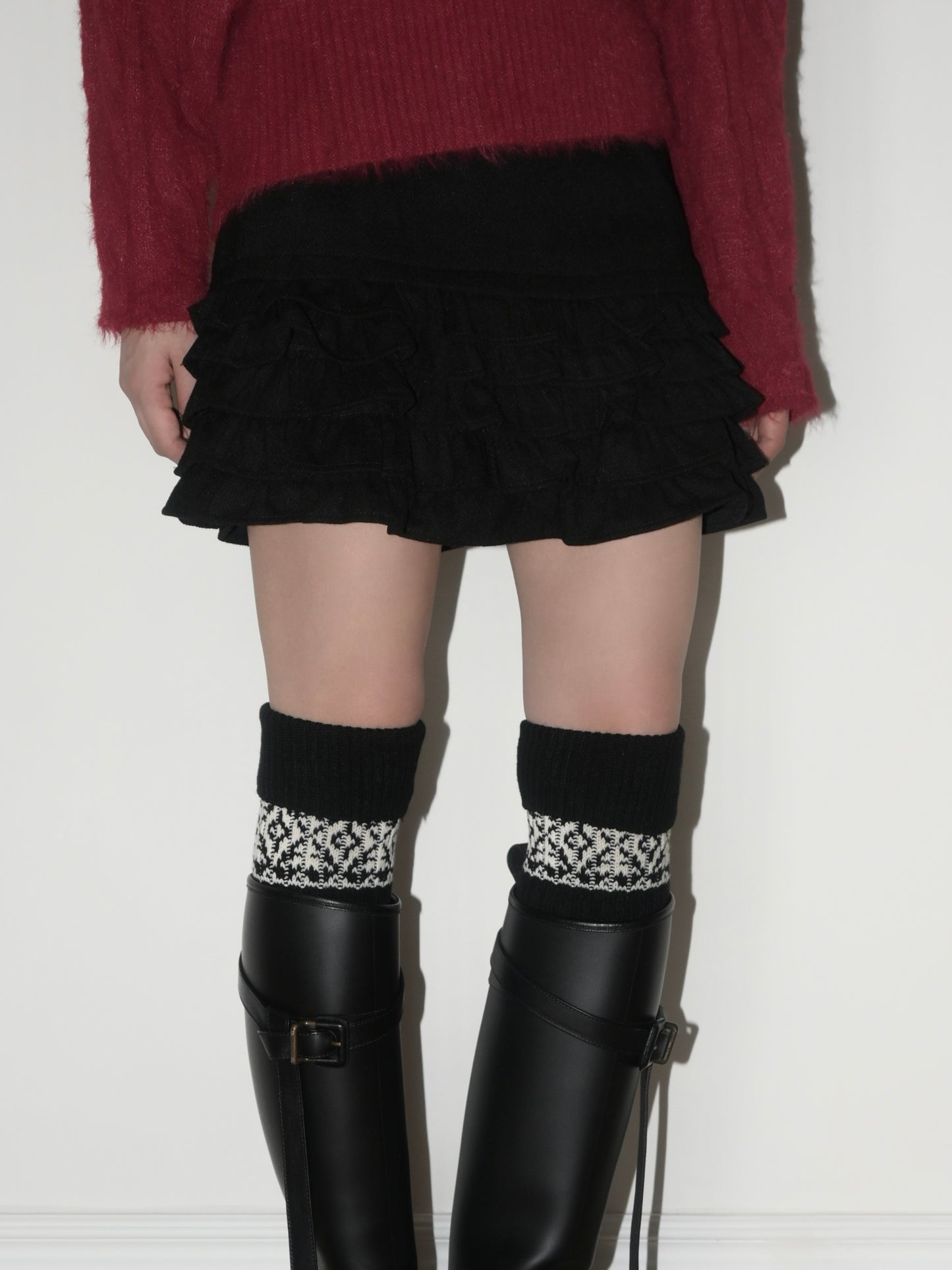 Fairisle Wool Leg Warmers