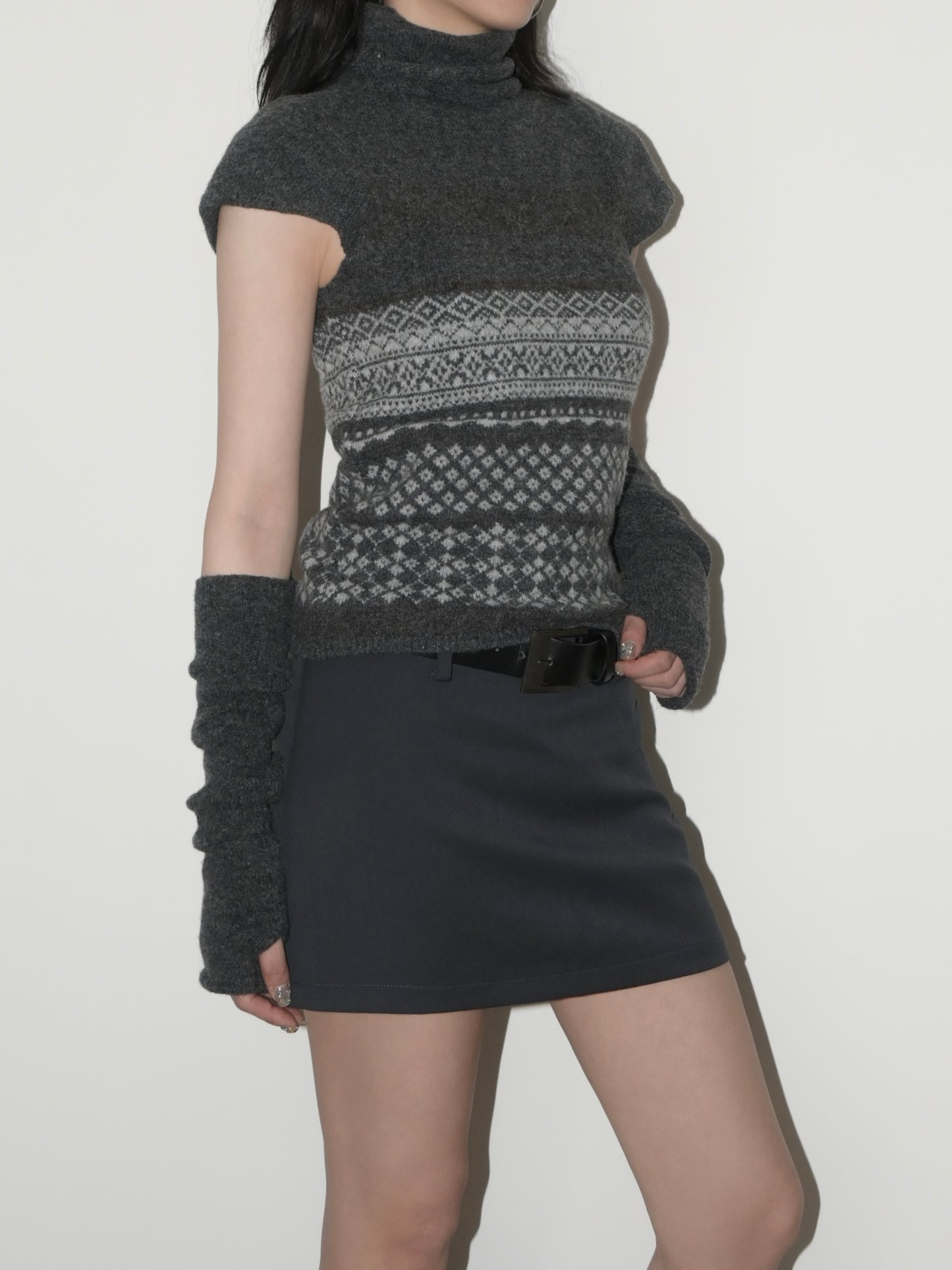 Fair Isle Turtleneck Sweater