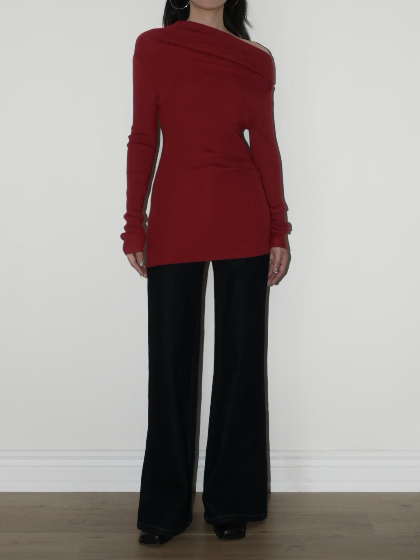Asymmetric Longline Sweater