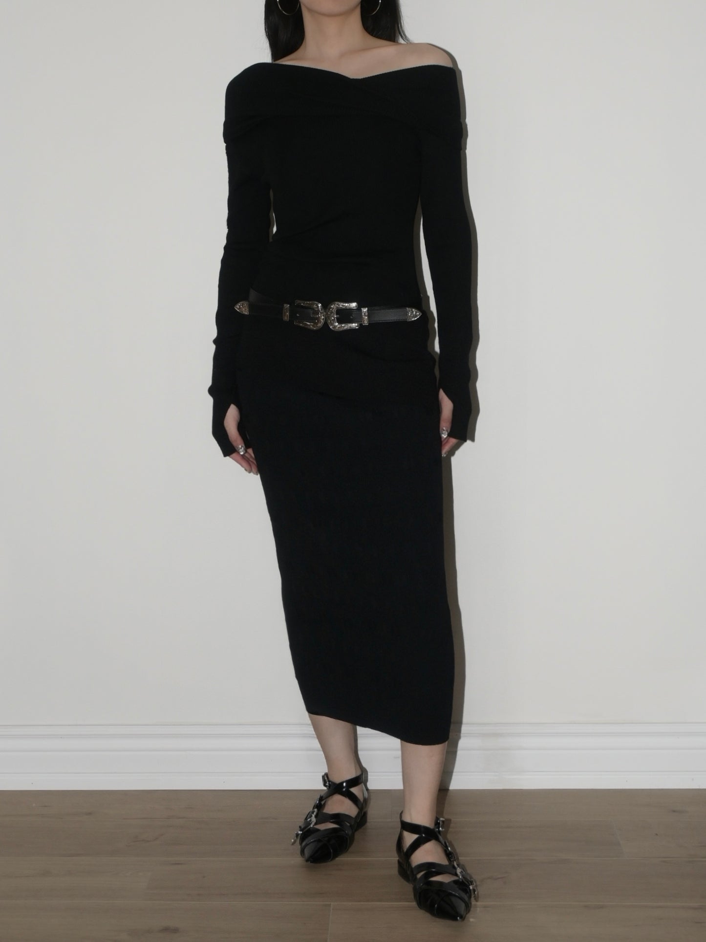 Asymmetric Longline Sweater