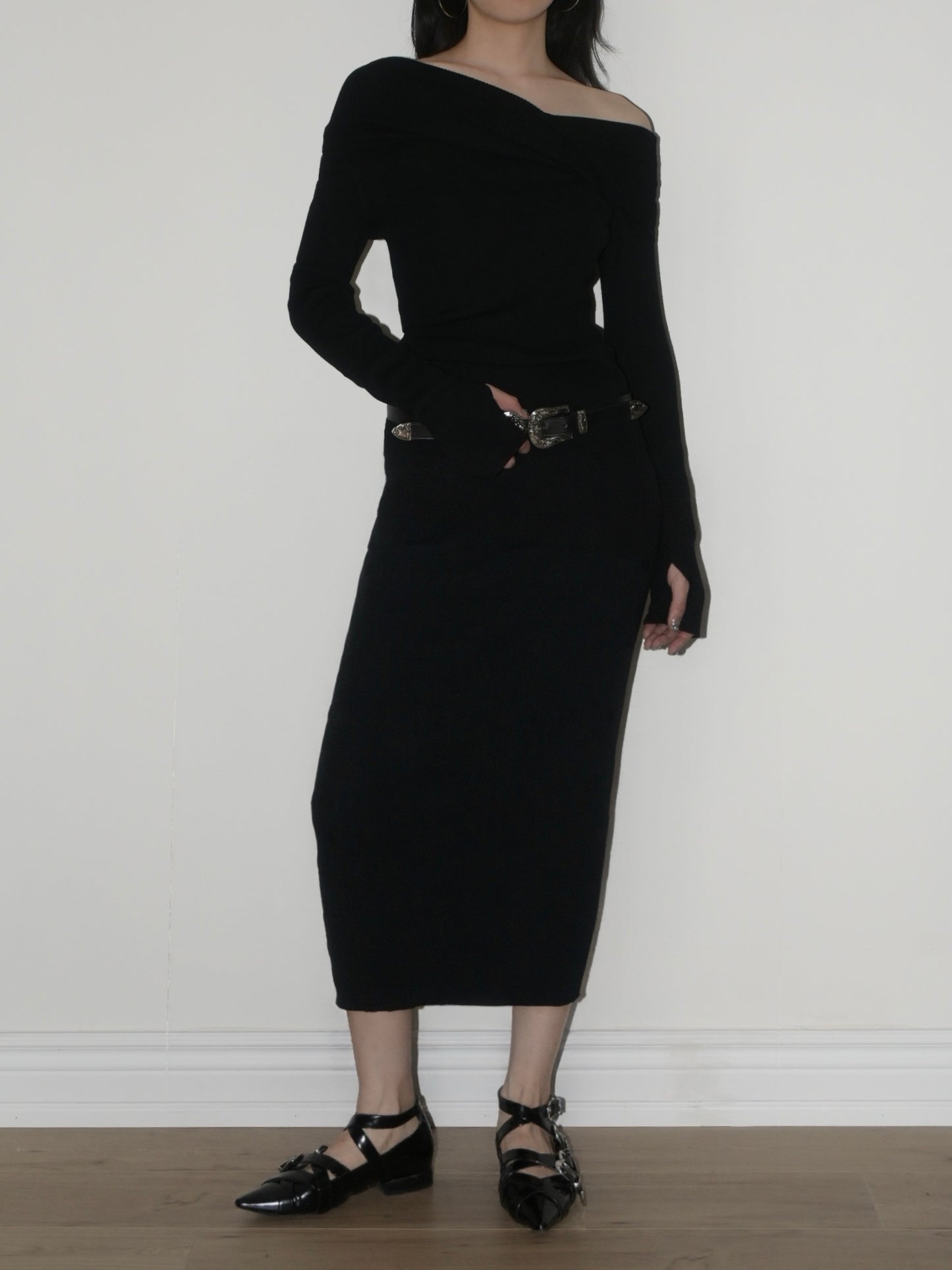 Asymmetric Longline Sweater