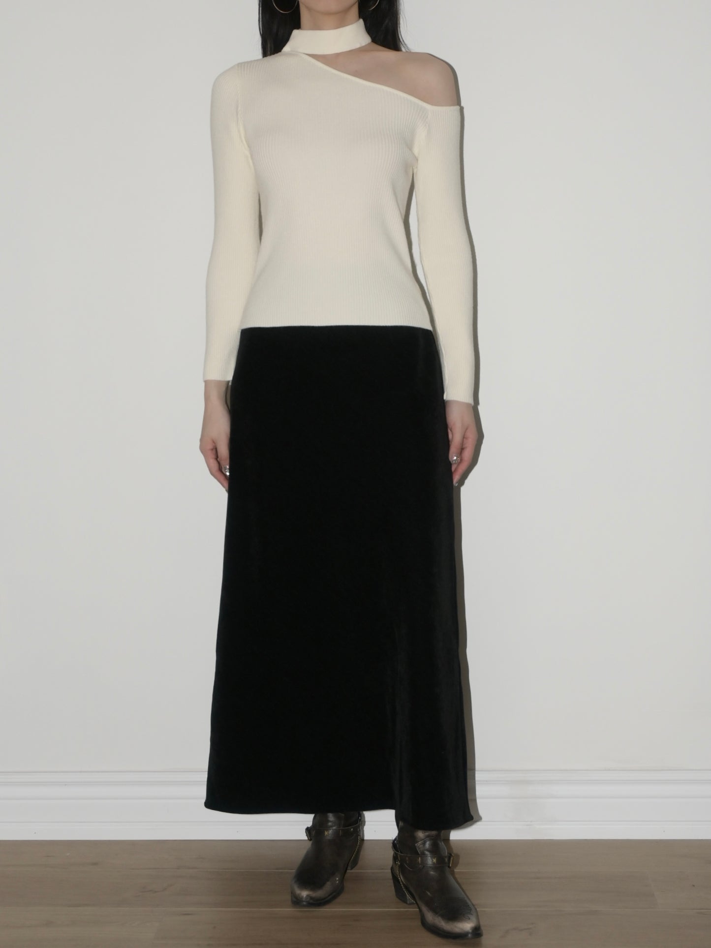 High-Rise Maxi Skirt