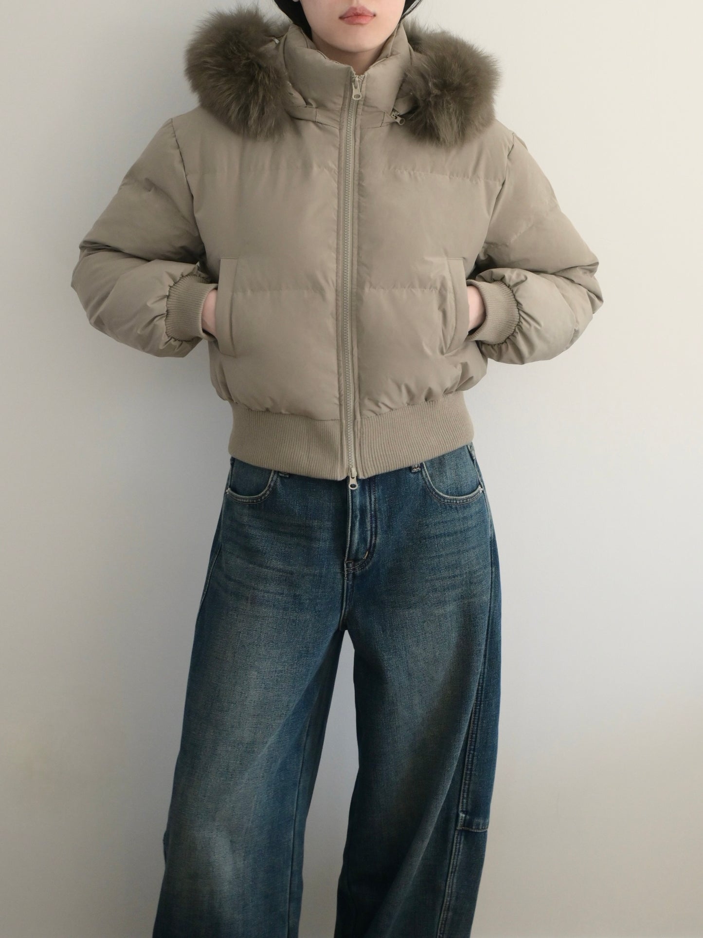 Cropped Down Jacket
