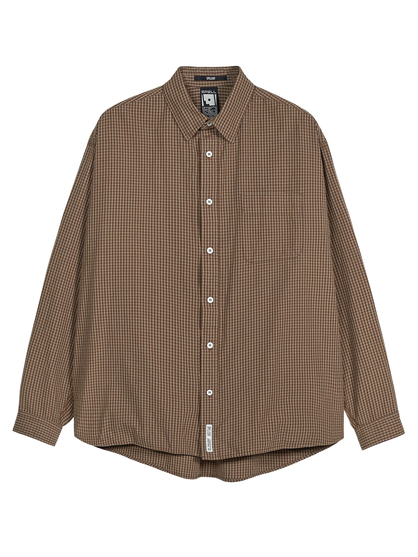 SPELLEDIT CHAIN STITCH CHECKED SHIRT