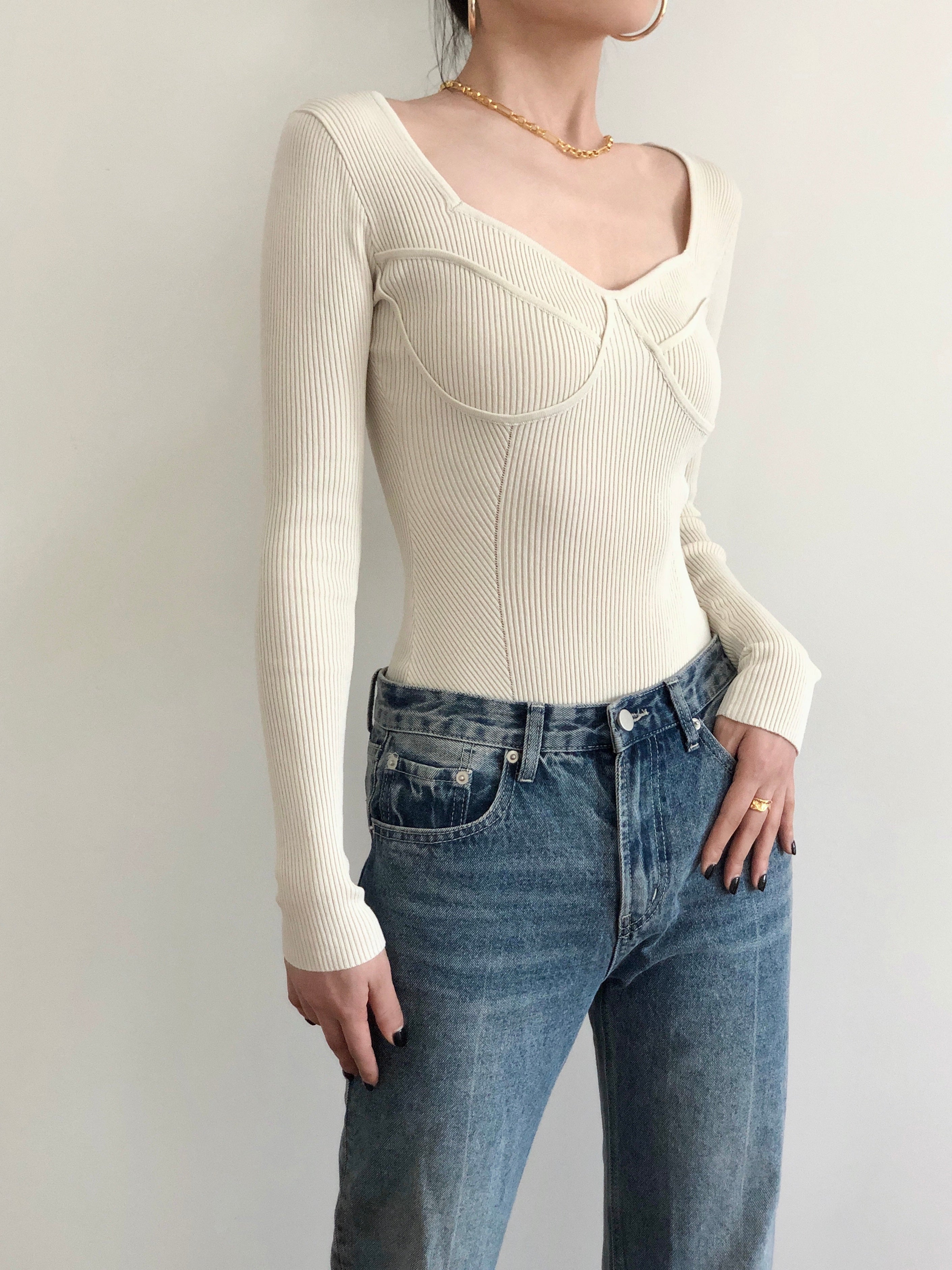 Contour Essential Bodysuit Ecru