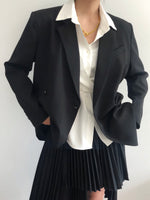 Load image into Gallery viewer, Kelly Asymmetric Blazer Black

