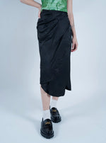 Load image into Gallery viewer, Maxi Slip Skirt Black
