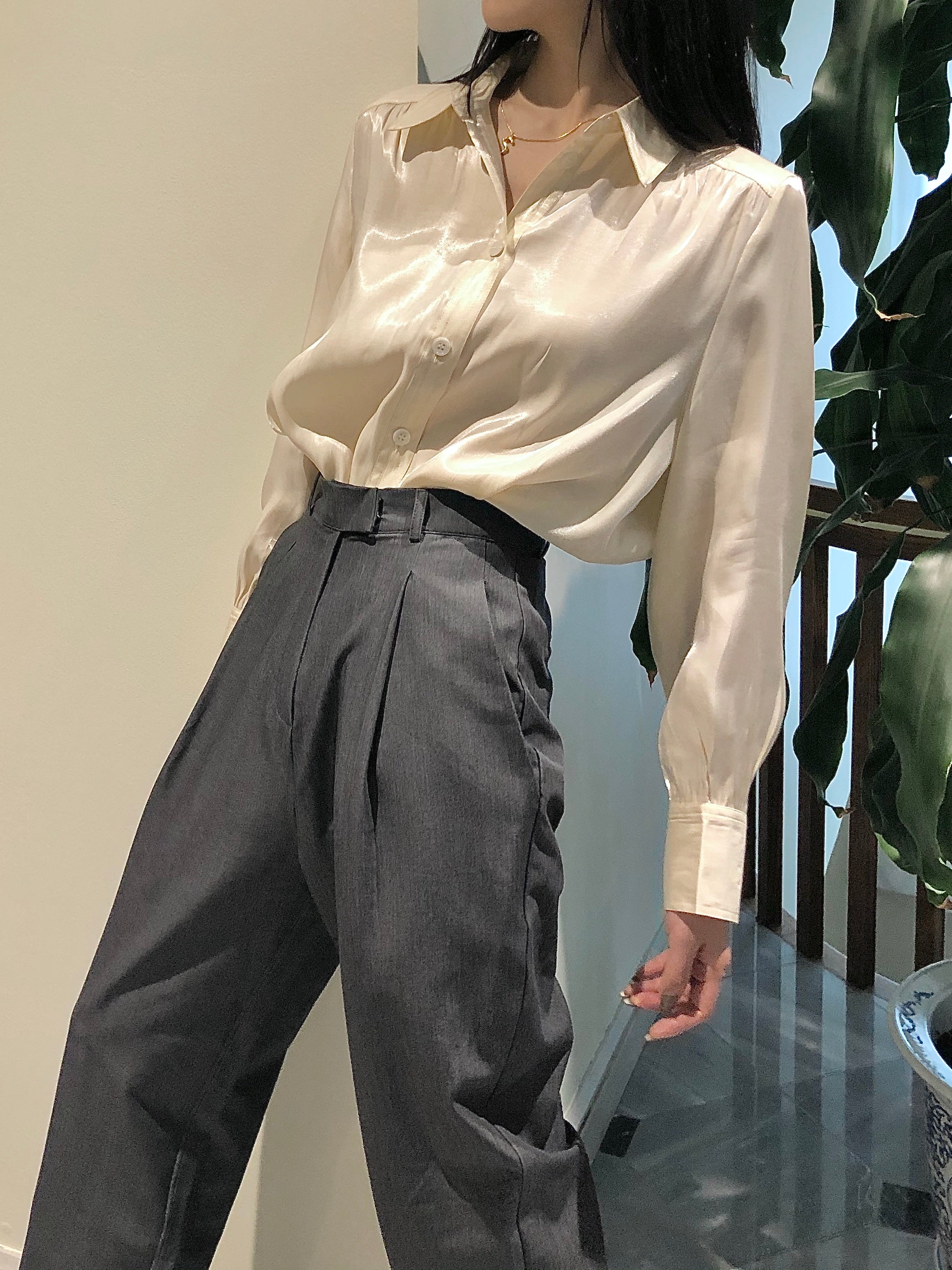 The Constance Pant Heather Grey
