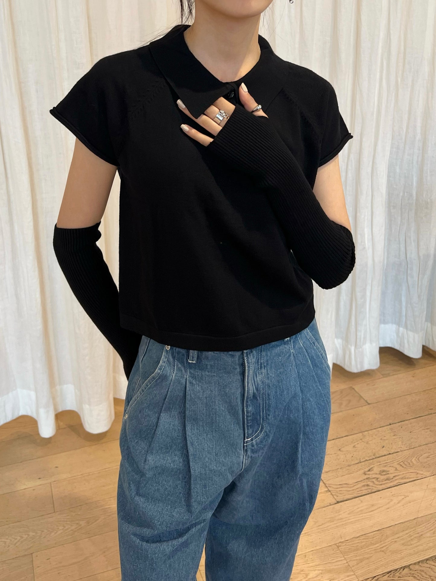 Two Piece Polo Black