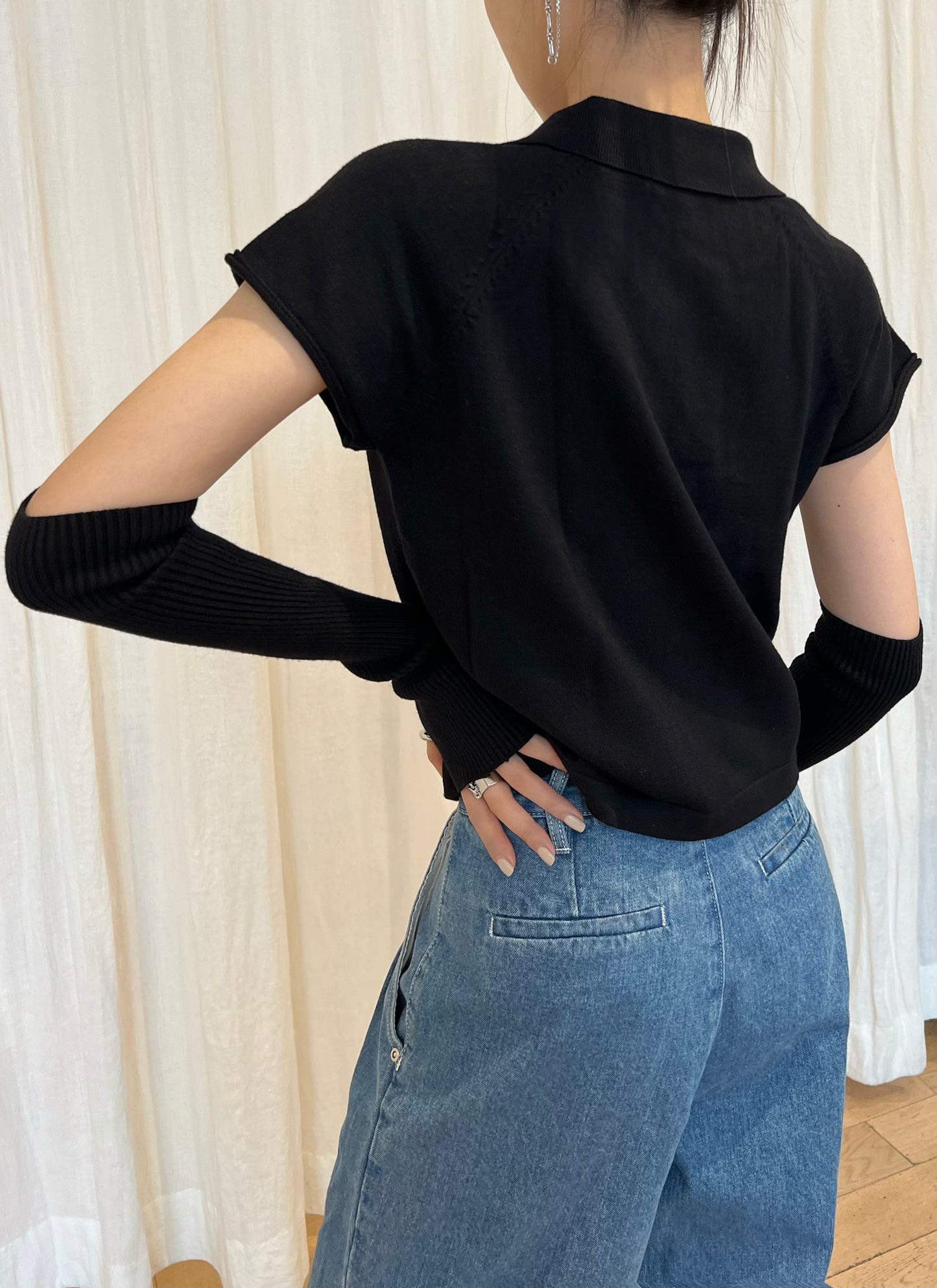 Two Piece Polo Black