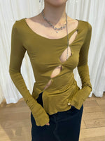 Load image into Gallery viewer, Camilla Top Olive
