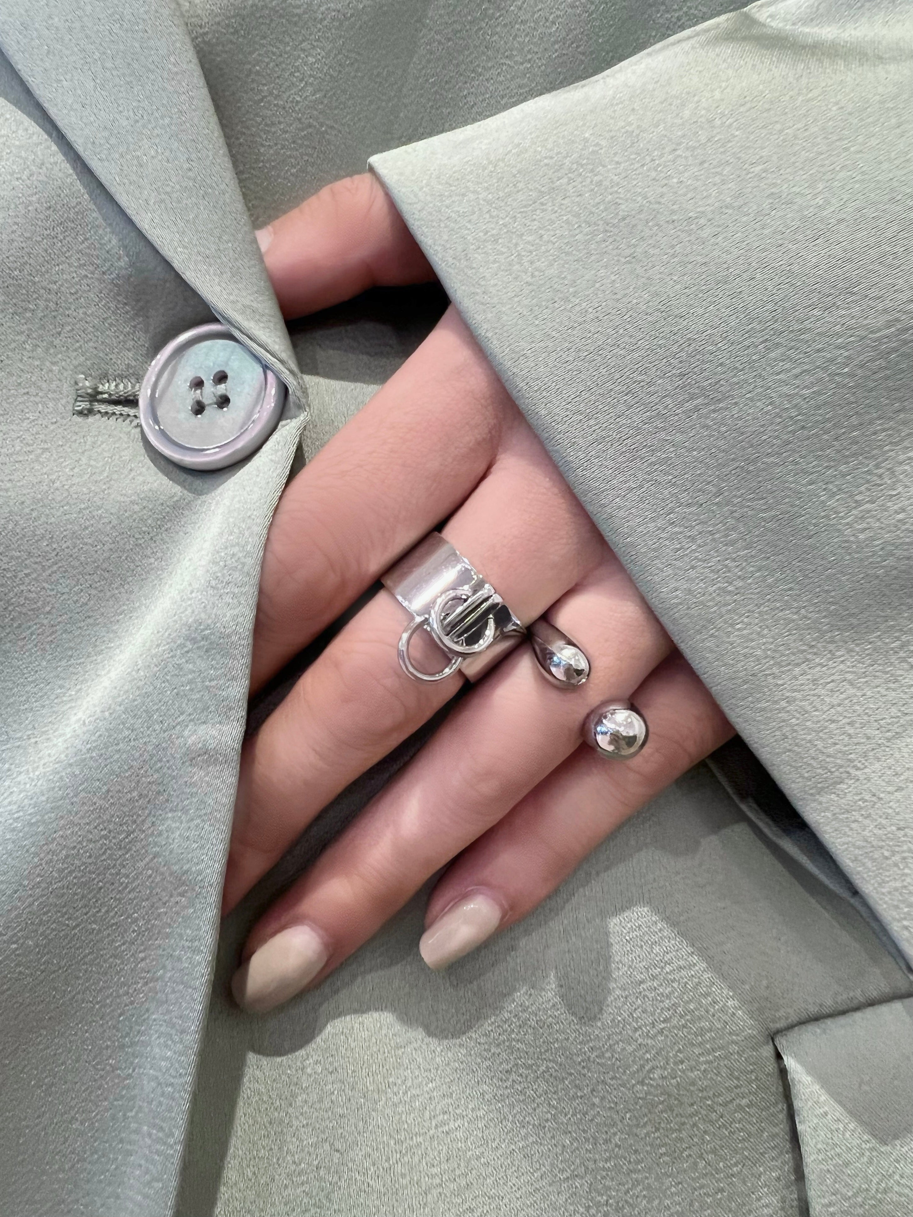 Oval Drop Ring