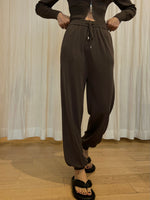 Load image into Gallery viewer, Knit Jogger Set Pant Brown
