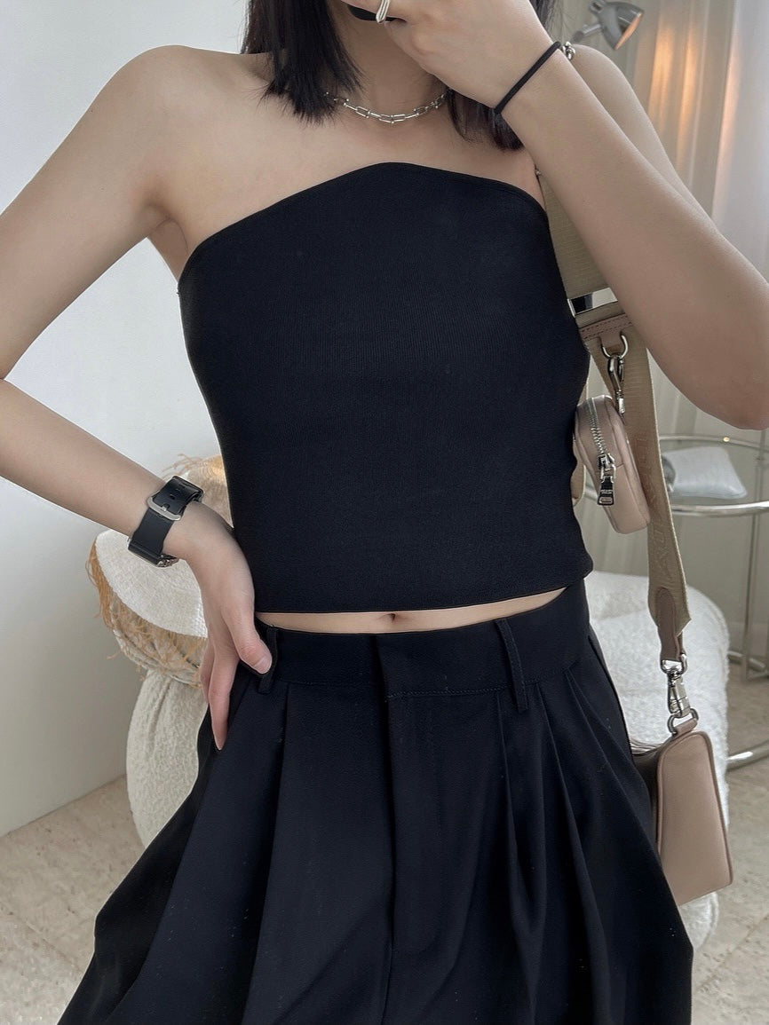 A-Styled Tube Top Black