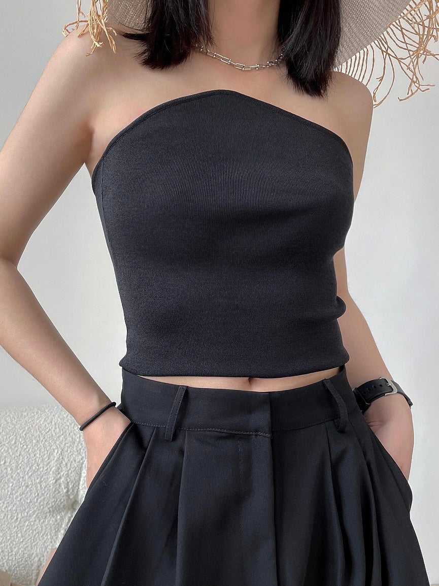A-Styled Tube Top Black