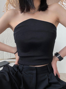 A-Styled Tube Top Black