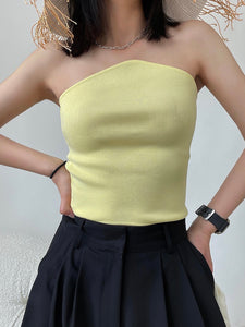 A-Styled Tube Top Yellow