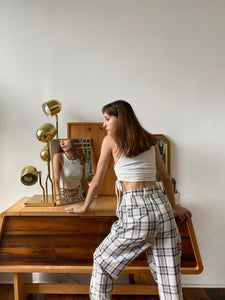 Plaid Statement Pants