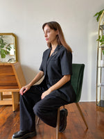 Load image into Gallery viewer, Short Sleeve Tuxedo Black
