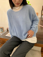Load image into Gallery viewer, Le Brunch Sweater Baby Blue
