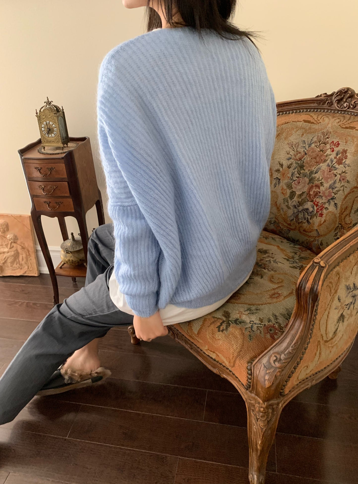 Le Brunch Mohair Sweater Baby Blue