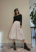 Load image into Gallery viewer, The Champs-Élysées Skirt White
