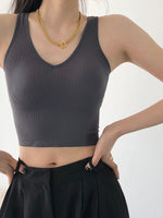 Load image into Gallery viewer, Ribbed Sculpt Tank Grey
