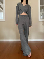 Load image into Gallery viewer, Tessa Knit Trousers Grey
