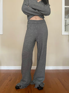 Tessa Knit Trousers Grey