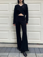 Load image into Gallery viewer, Tessa Knit Trousers Black

