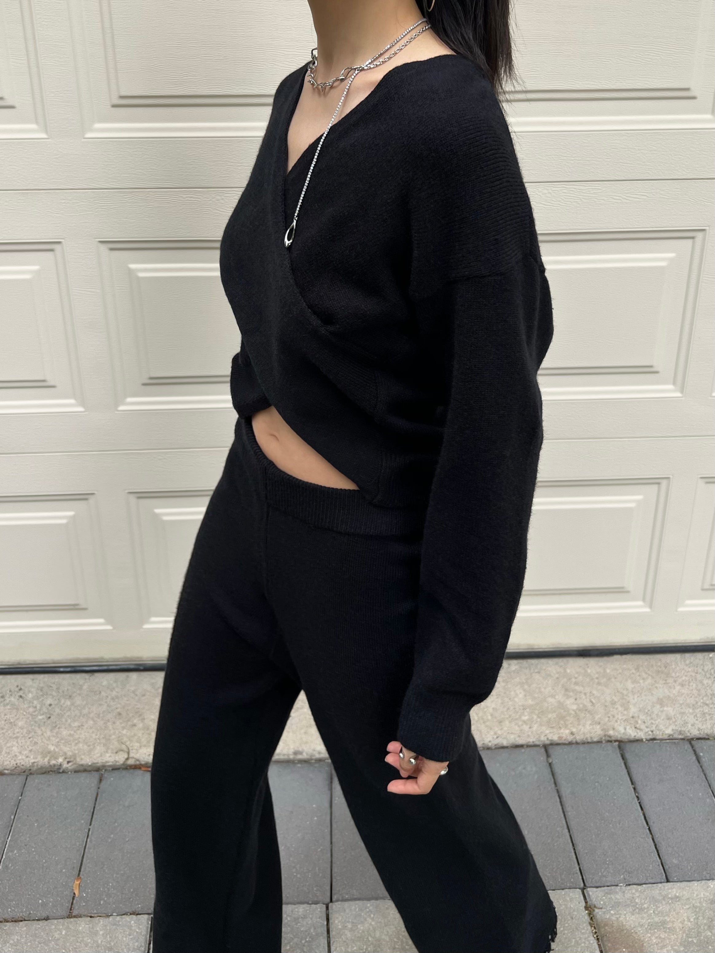 Tessa Knit Top Black