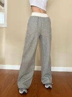 Load image into Gallery viewer, High Waisted Sweatpants Grey
