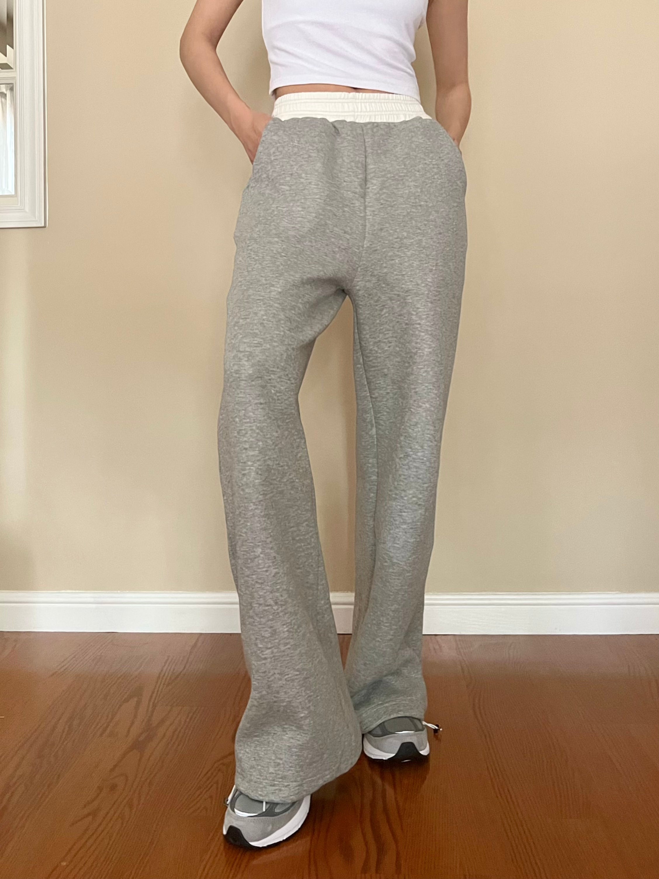 High Waisted Sweatpants Grey