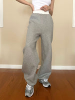Load image into Gallery viewer, High Waisted Sweatpants Grey
