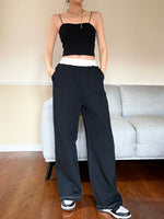 Load image into Gallery viewer, High Waisted Sweatpants Black
