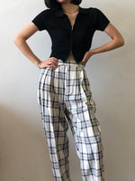 Load image into Gallery viewer, Plaid Statement Pants
