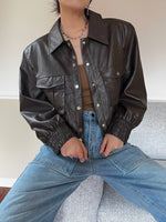 Load image into Gallery viewer, Chic Biker Jacket Brown
