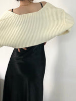 Load image into Gallery viewer, Shoulder Wrap Cardigan Cream
