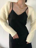 Load image into Gallery viewer, Shoulder Wrap Cardigan Cream
