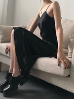 Load image into Gallery viewer, Satin Slip Dress Black
