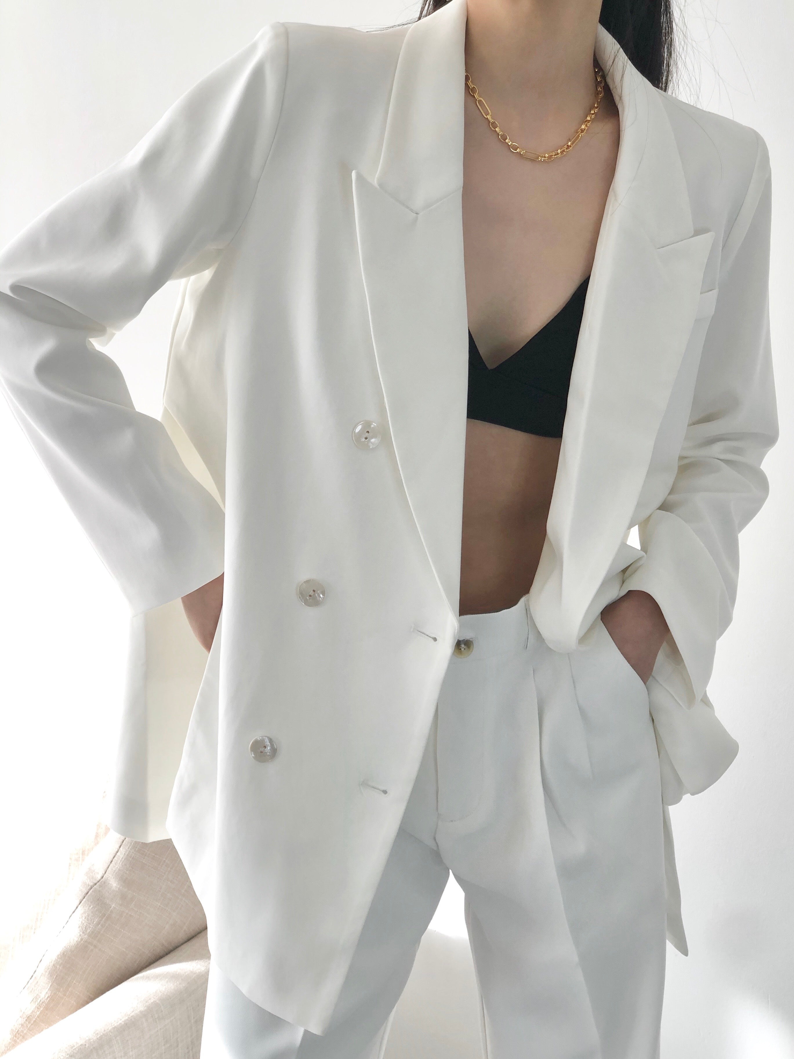 Monaco Blazer White