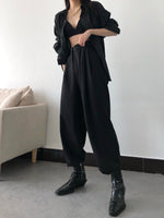 Load image into Gallery viewer, Oversized Trouser Black
