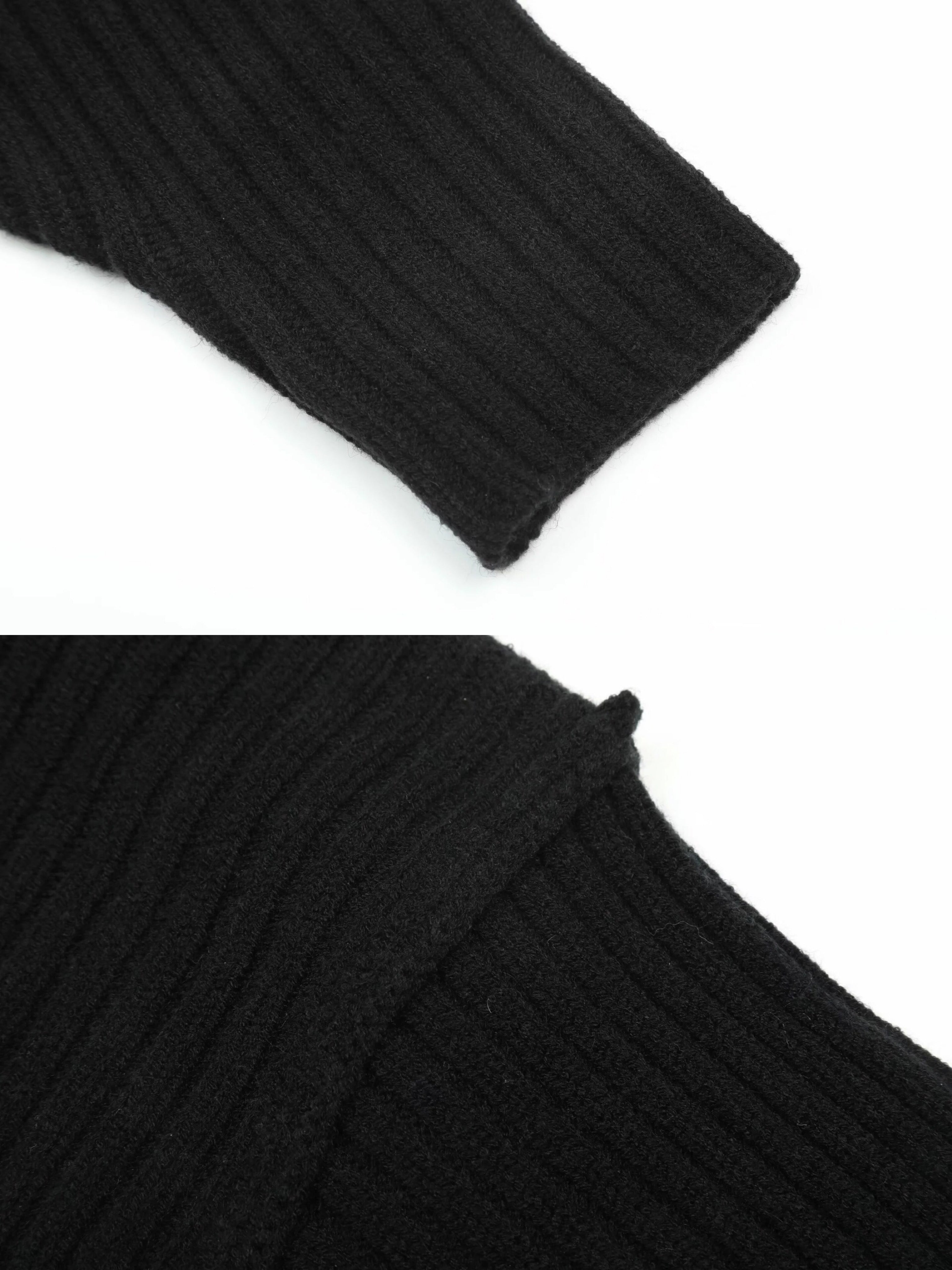 Shoulder Wrap Cardigan Black