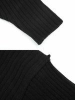 Load image into Gallery viewer, Shoulder Wrap Cardigan Black
